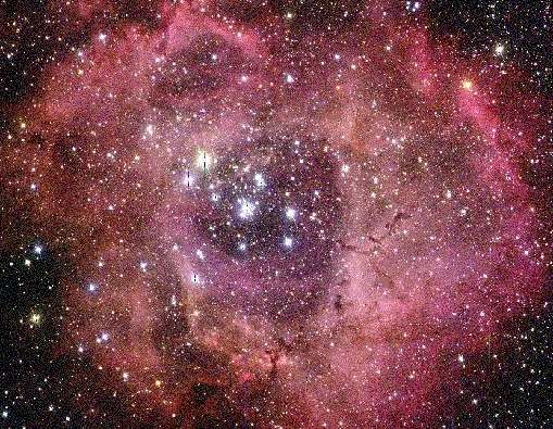 Star Cluster in the Rosette Nebula